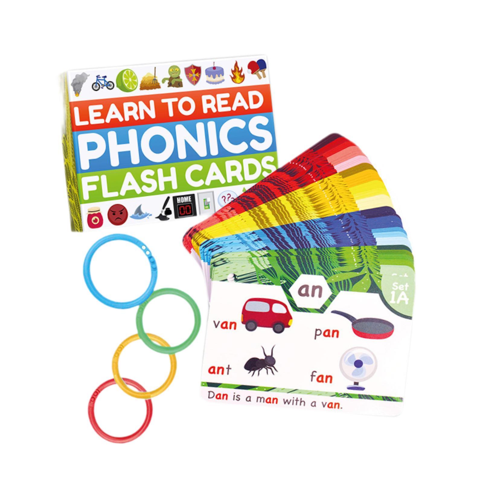 Phonics Card Game - Fonics-spelletjes, zichtwoord-flitskaarten voor kleuters, kleuterschool, groep