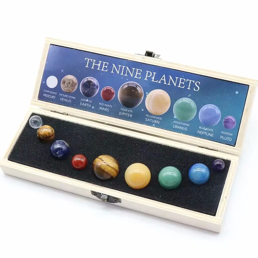 Solar System Model - 9-planeten zonnestelsel kristallen bol bal kit
