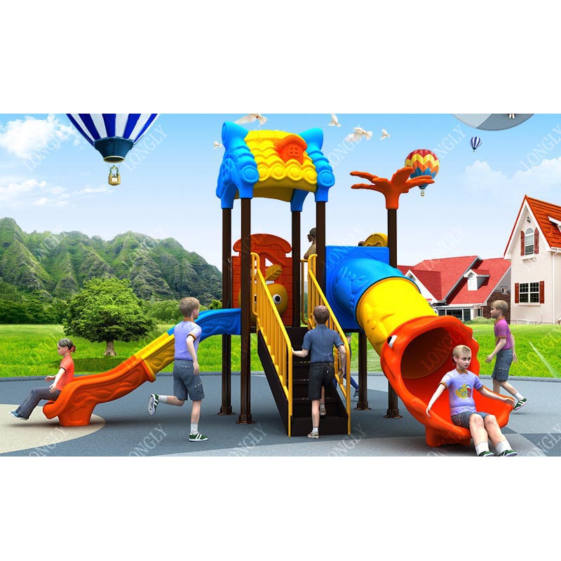 Kids Education Park - Hotselling kinderspeeltoestel, commerciële plastic glijbaan, educatief
