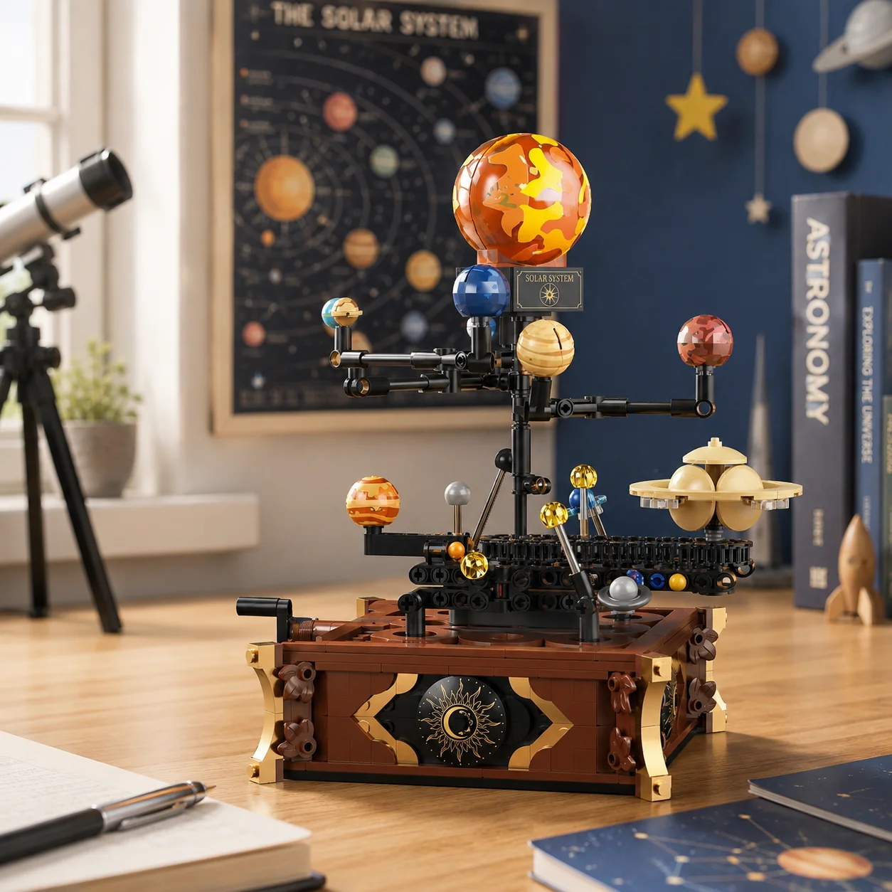 Solar System Model - 697pcs Klassieke ruimte zonnestelsel baan planeet