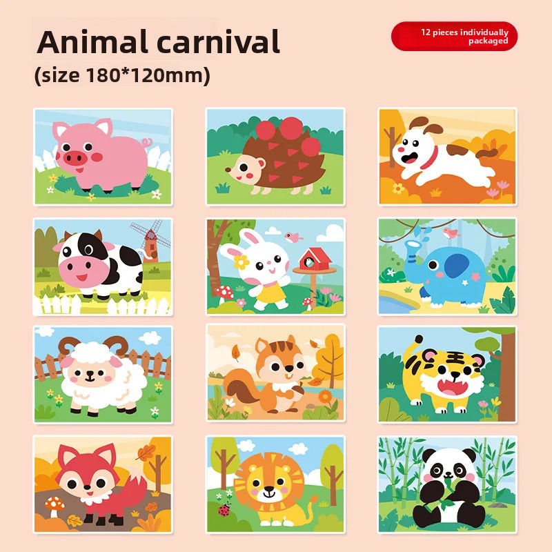 Kids Education Wallpaper - 12 stuks/set 3D EVA schuim sticker