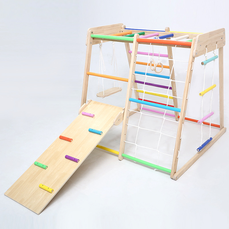 Klimrek van massief hout voor  - Kids Education Park recensie en prijs