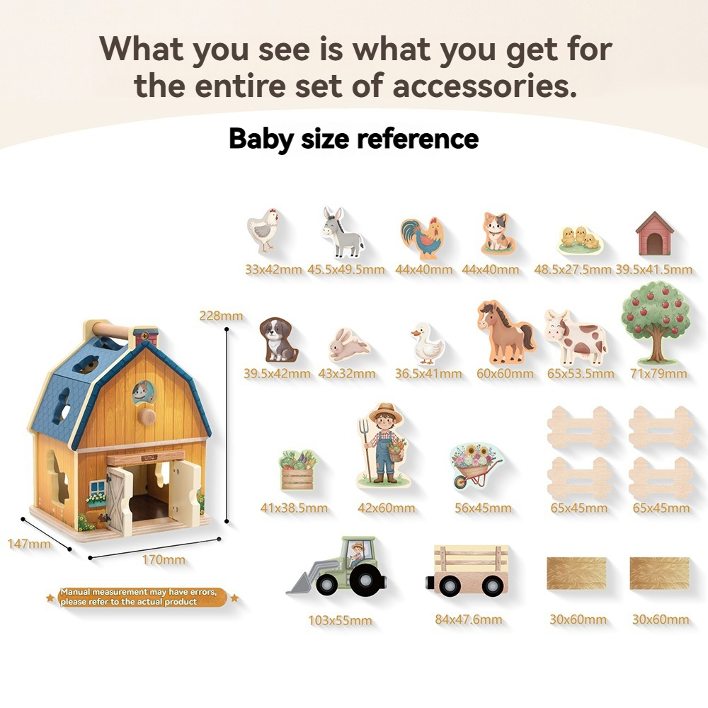 Houten Happy Farm Speelset met - Happy Kids Education recensie en prijs