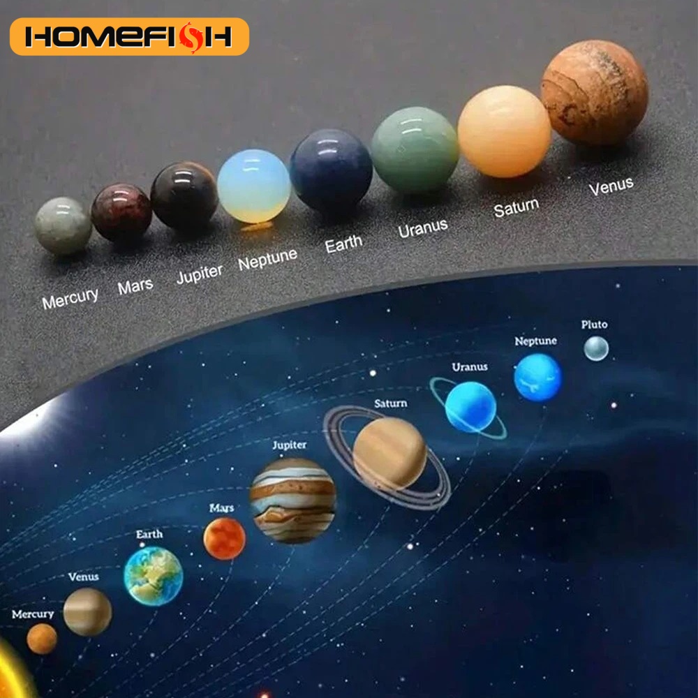 Zonnestelsel Natuurlijke Krist - Solar System Model recensie en prijs