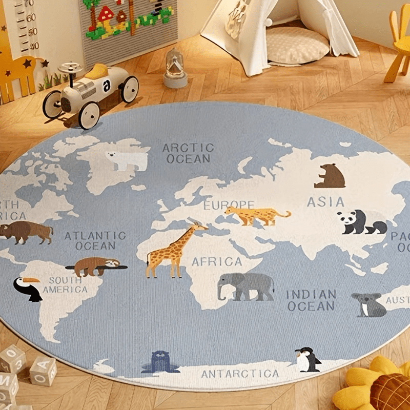 Kinderwereldkaartkleed Pluche  - Kids Education World recensie en prijs