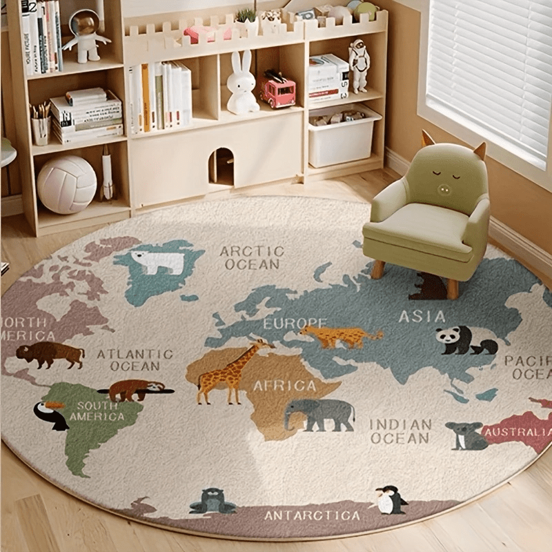 Kinderwereldkaartkleed Pluche  - Kids Education World recensie en prijs