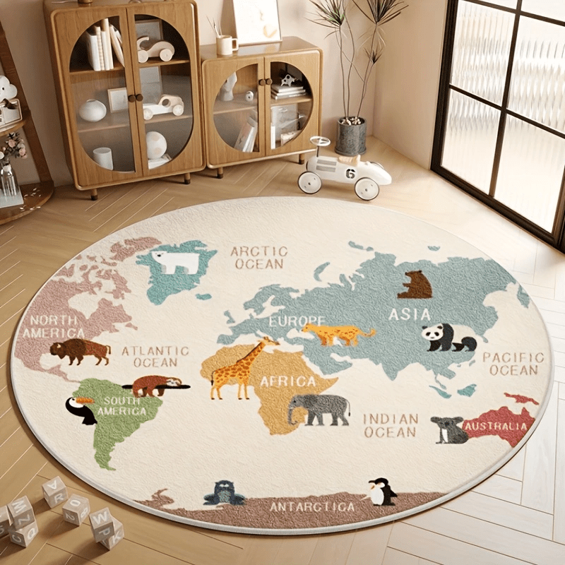 Kinderwereldkaartkleed Pluche  - Kids Education World recensie en prijs