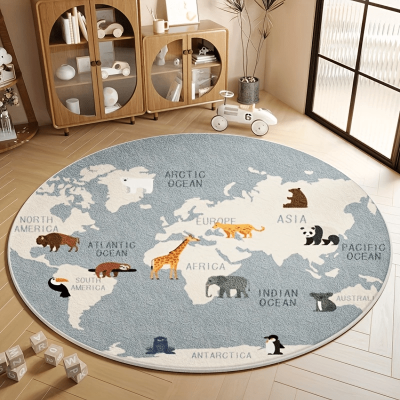 Kinderwereldkaartkleed Pluche  - Kids Education World recensie en prijs