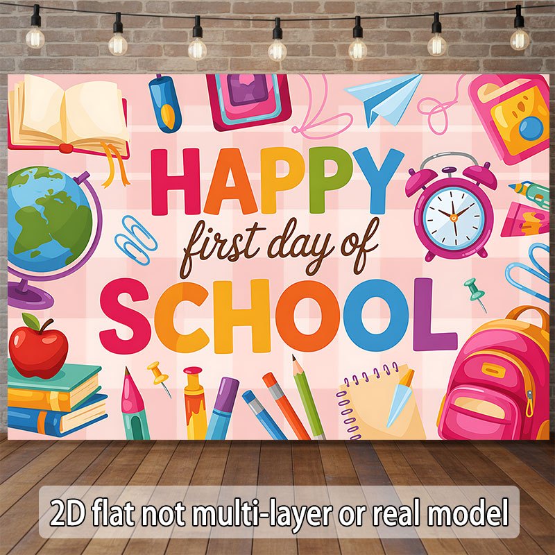 Terug naar school wandtapijt G - Happy Kids Education recensie en prijs