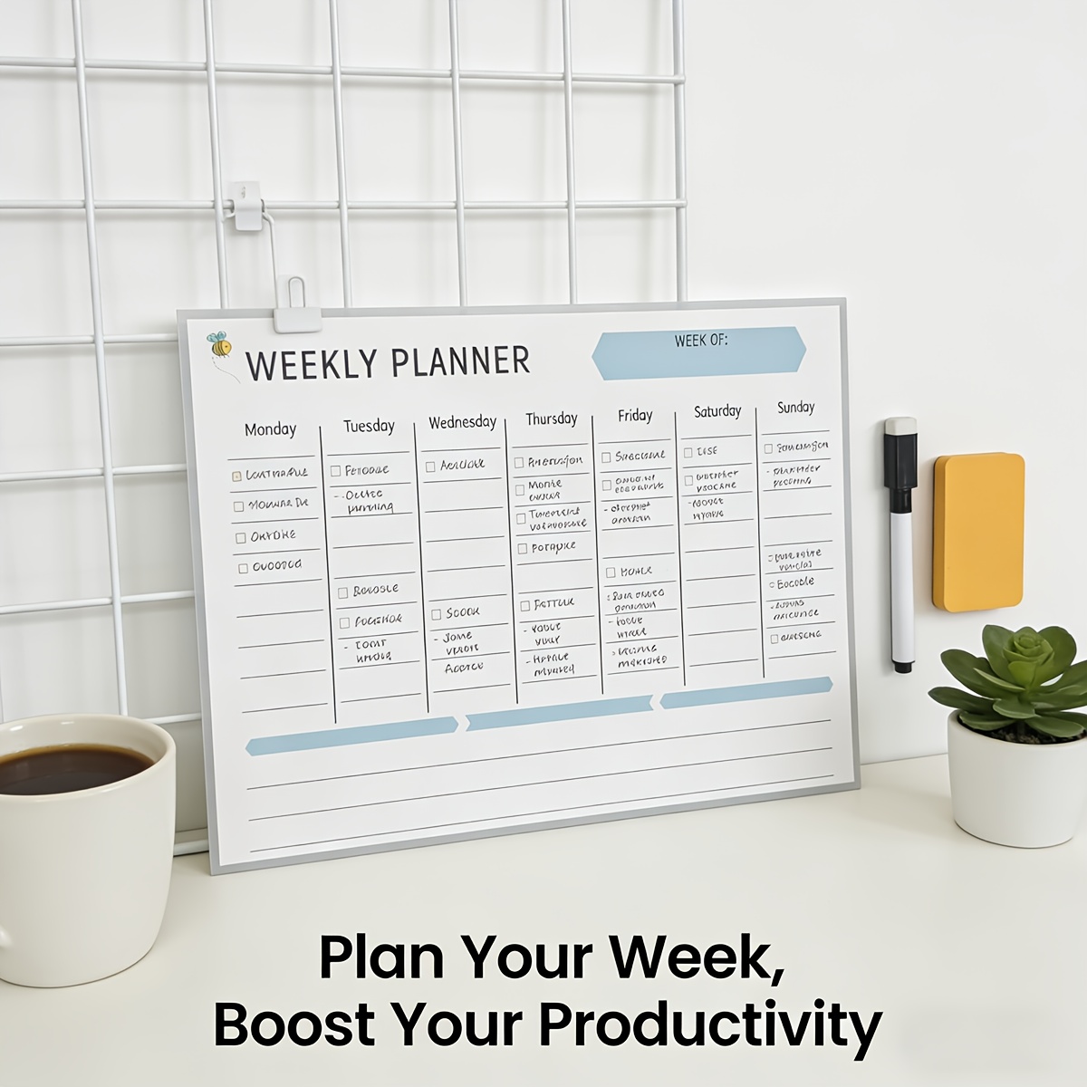 Magnetisch weekplannerbord, ko - Magnetic Letter Board recensie en prijs