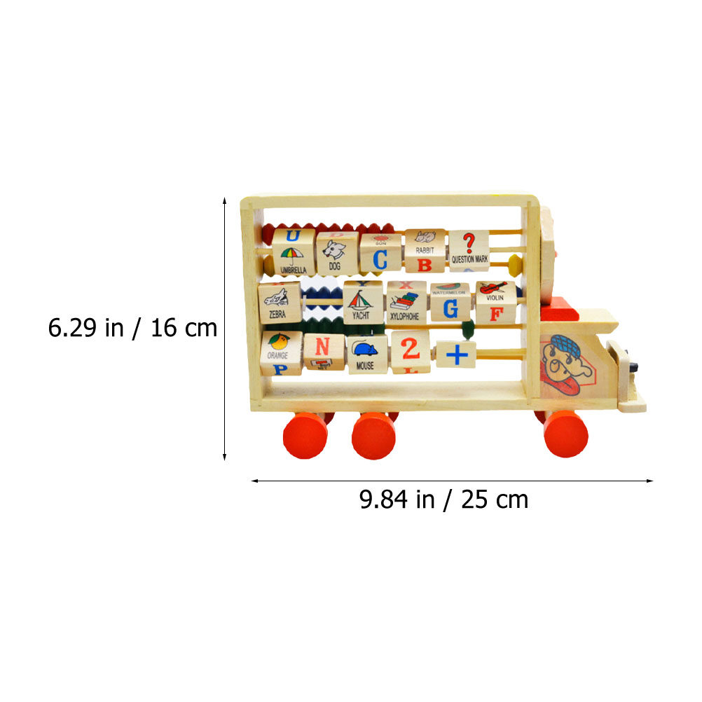 Houten kleurrijk abacus-standa - Kids Education Calculator recensie en prijs