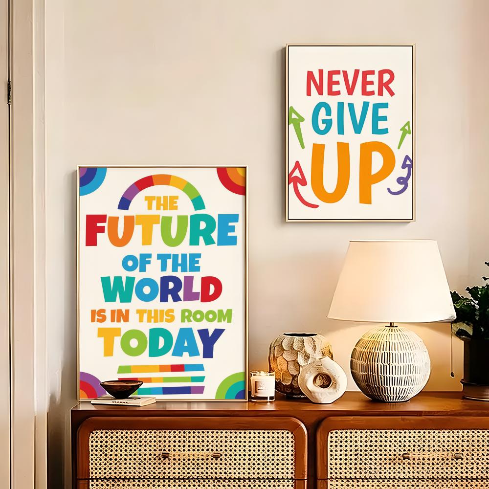 Positieve Kid Classroom Wall P - Kids Education Wallpaper recensie en prijs