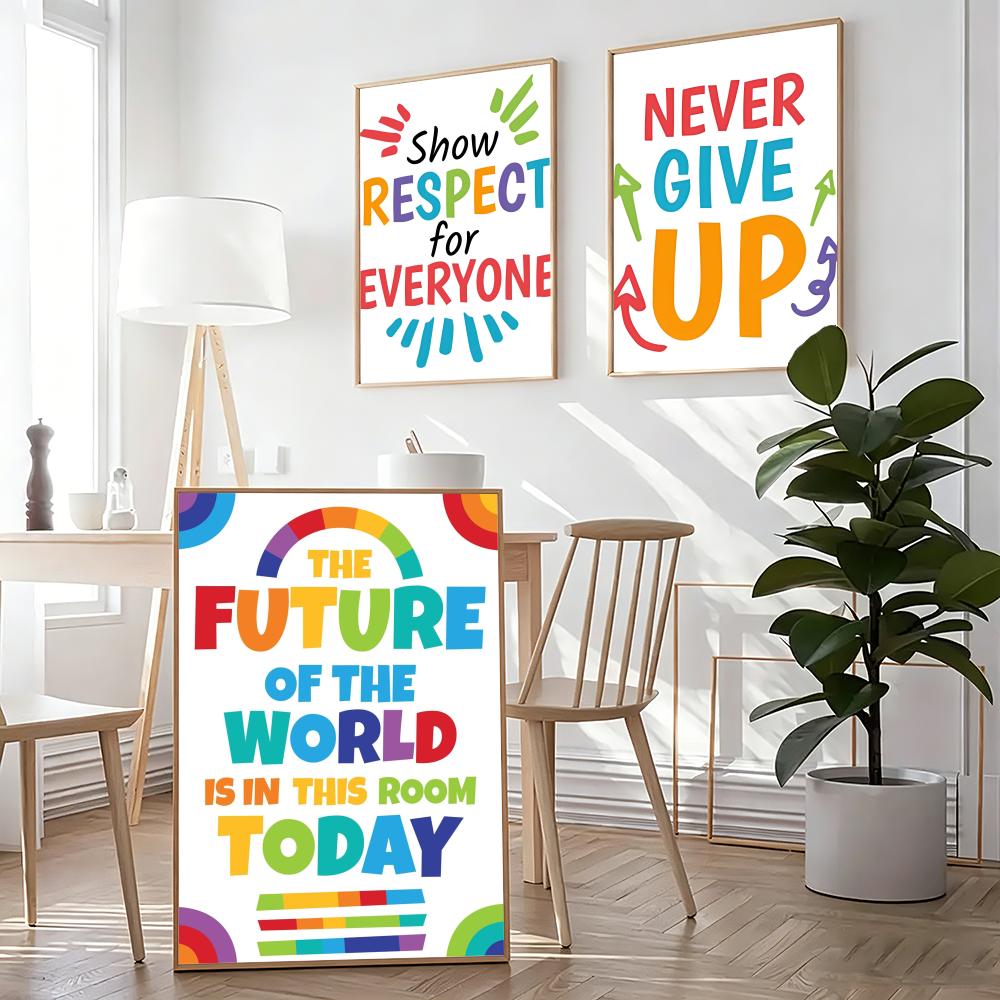 Positieve Kid Classroom Wall P - Kids Education Wallpaper recensie en prijs