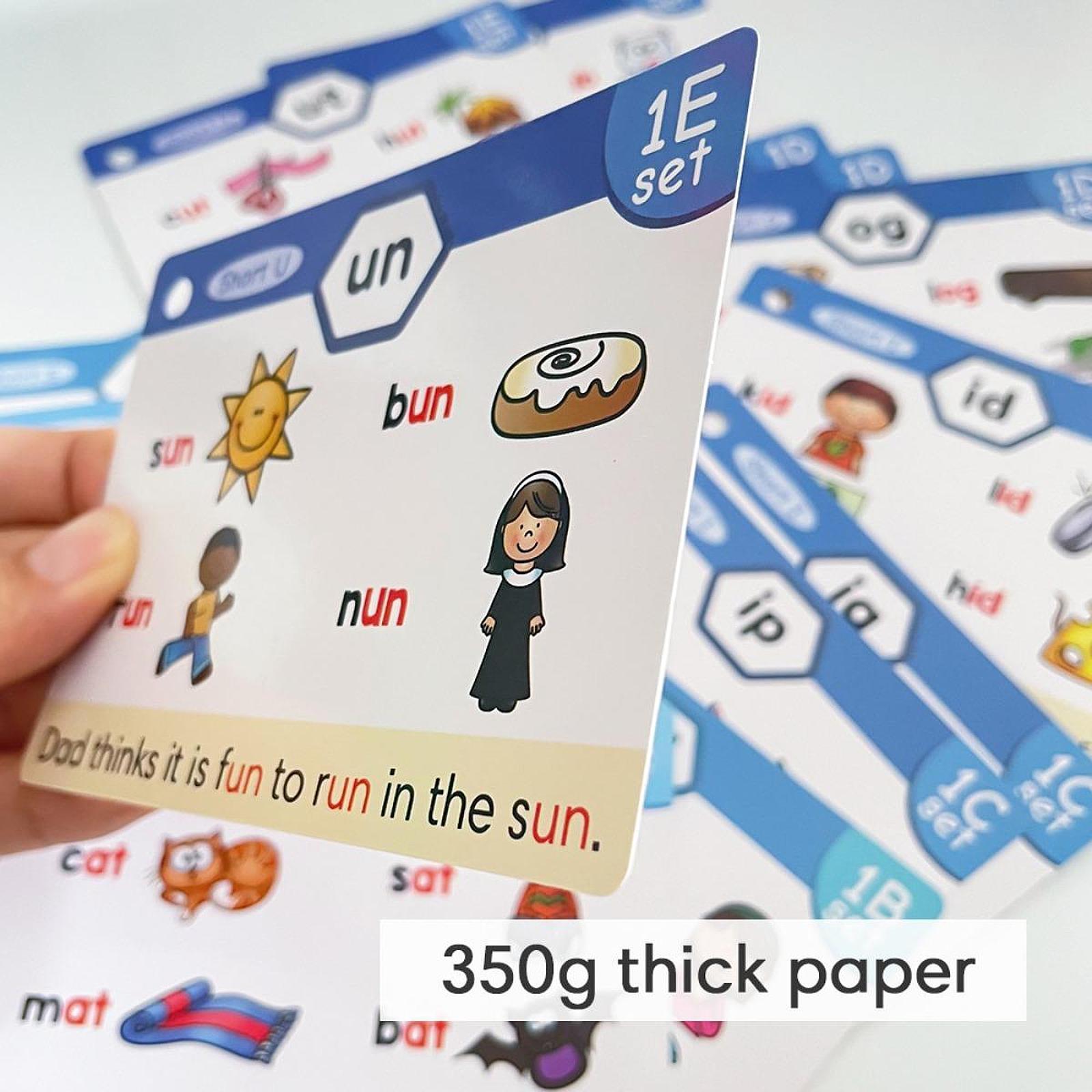 Phonics Flash Cards Spelling E - Phonics Card Game recensie en prijs