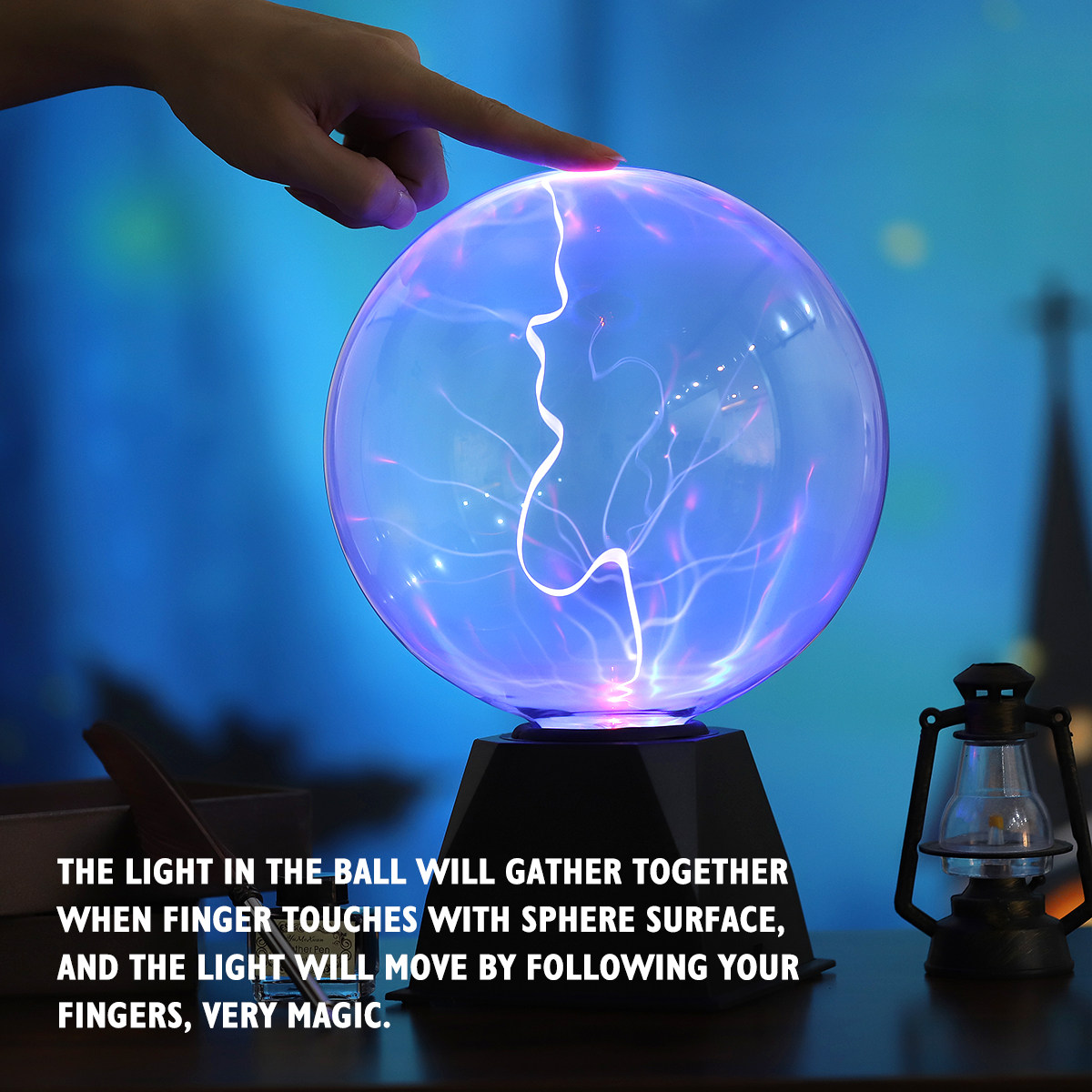 8 inch plasma-globe lamp, educ - Globe Interactive Light recensie en prijs