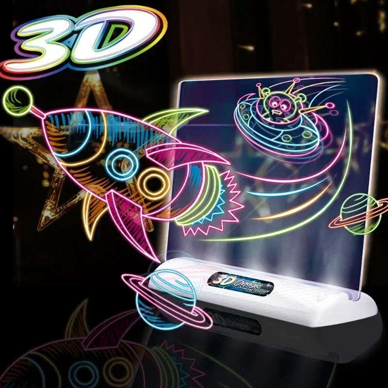 3D magische tekentafel LED-glo - Kids Education Foundation recensie en prijs