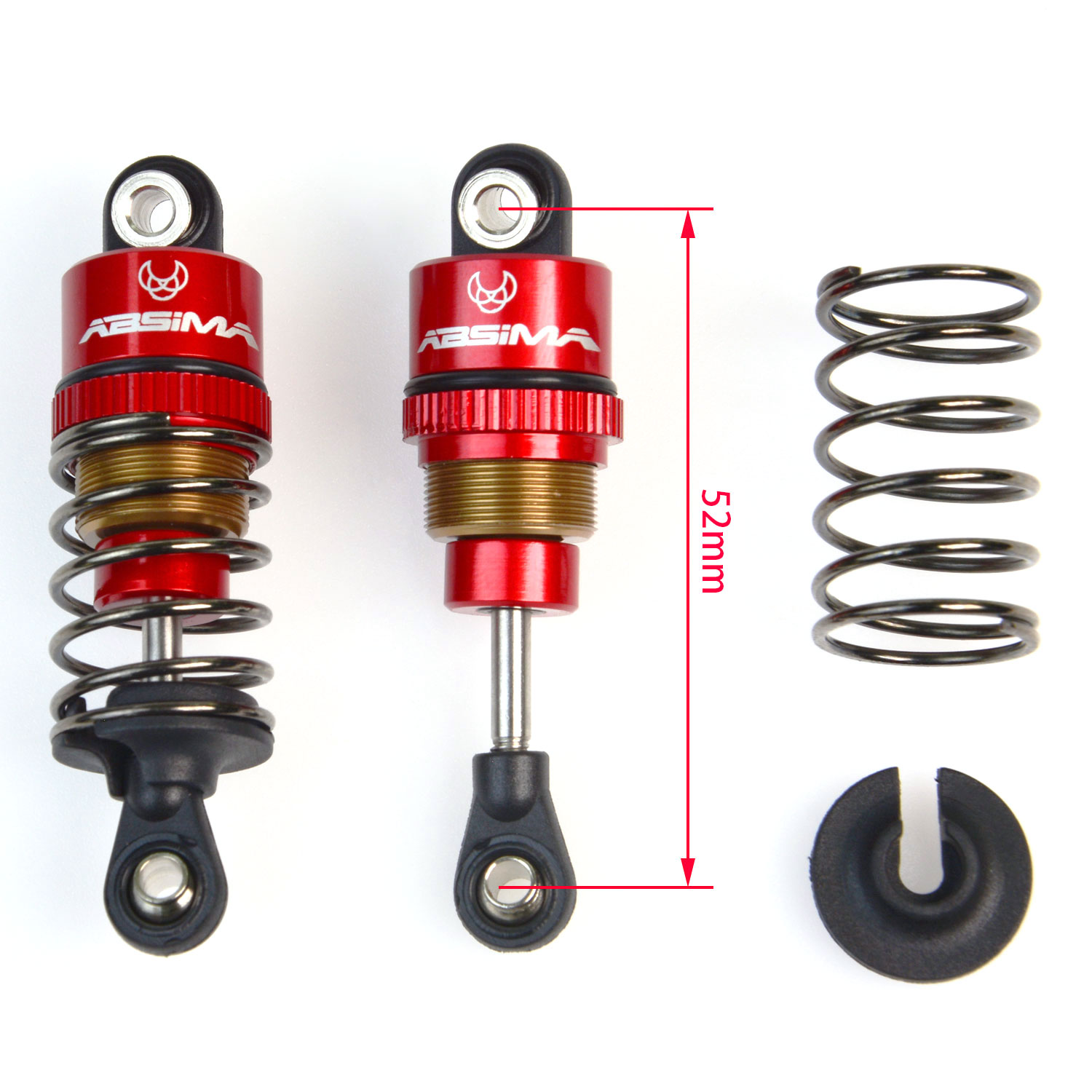 Aluminium schokdempers met oli - Tamiya Model Rc Car recensie en prijs