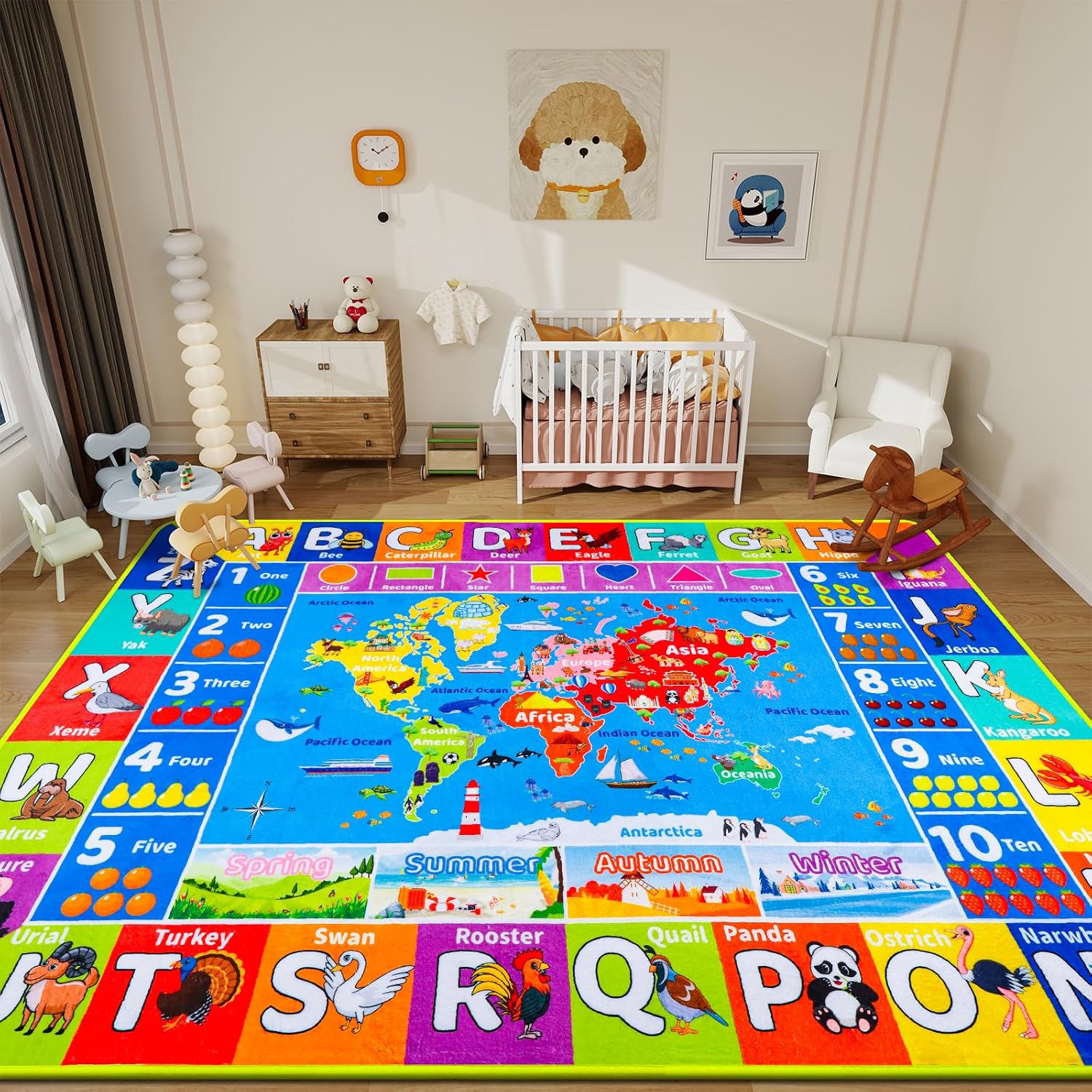 Leuke cartoon letter speelmat  - Kids Education World recensie en prijs
