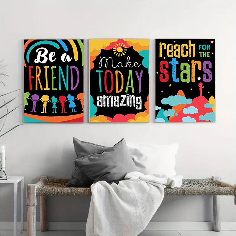 Kleurrijke schattige droom gro - Kids Education Quote recensie en prijs
