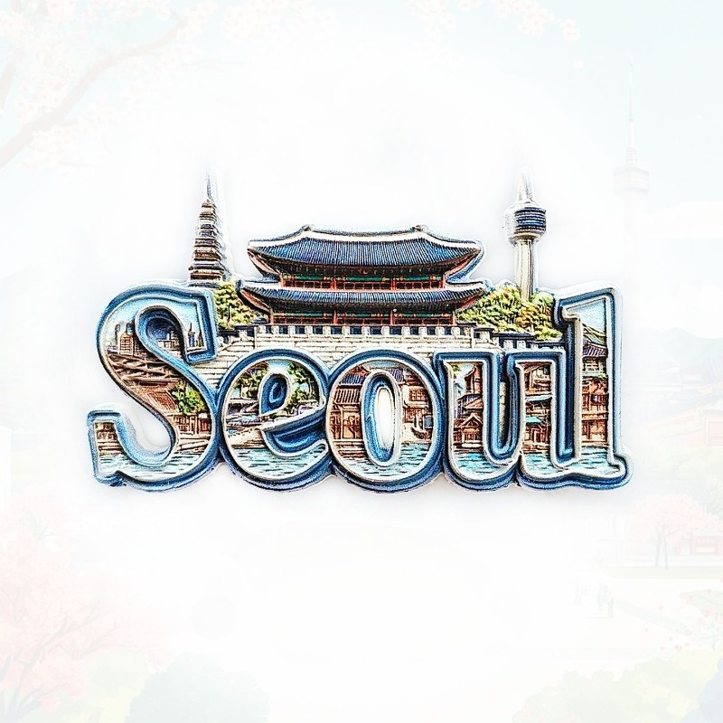 Seoul Gyeongbokgung & Namsan T - Magnetic Letter Board recensie en prijs