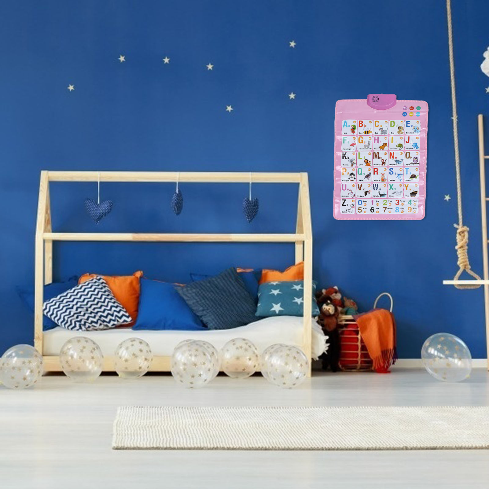 1 Stuk Lichtgewicht Opvouwbare - Kids Education Wallpaper recensie en prijs