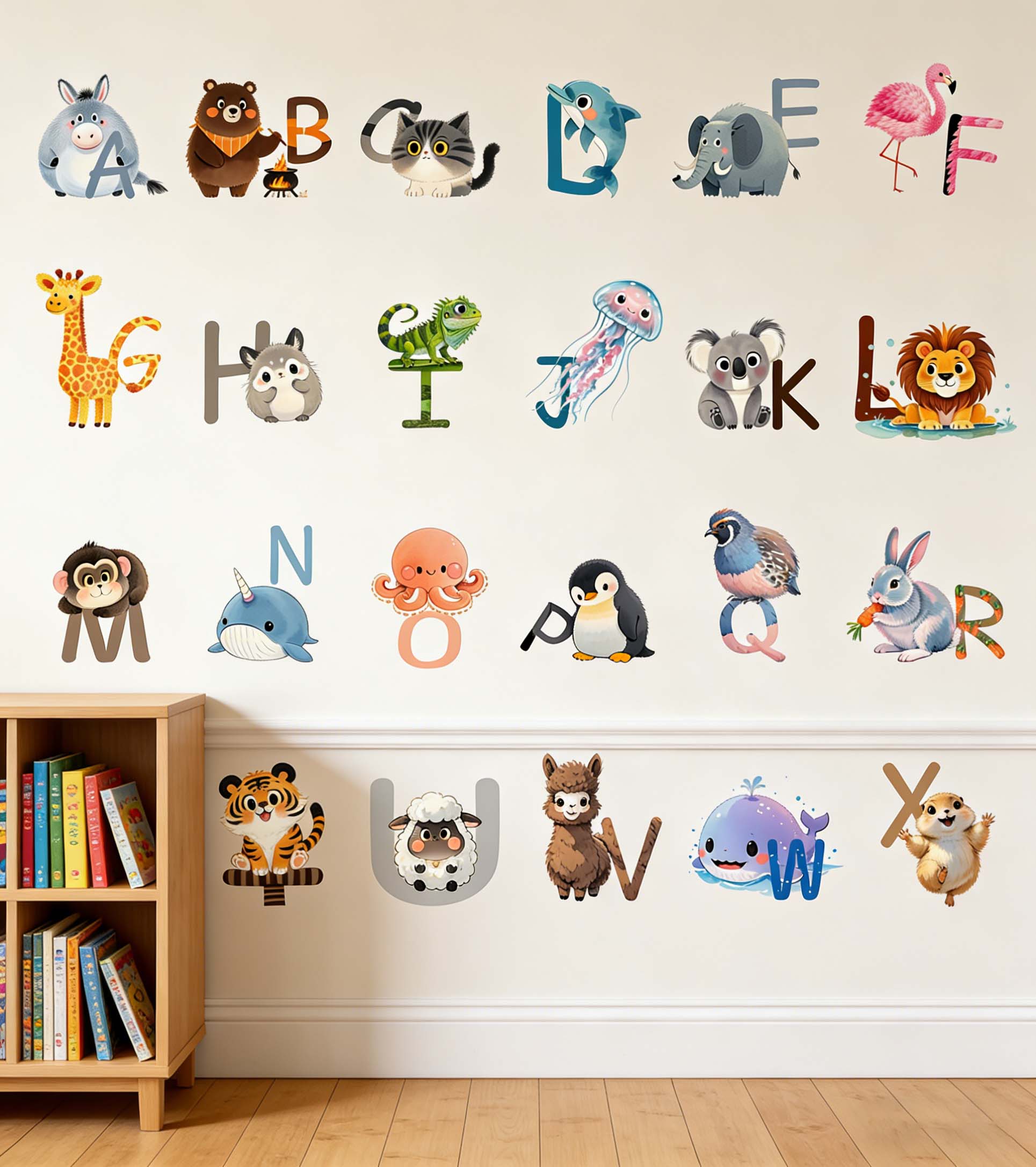 26 letters Engels alfabet muur - Kids Education Wallpaper recensie en prijs