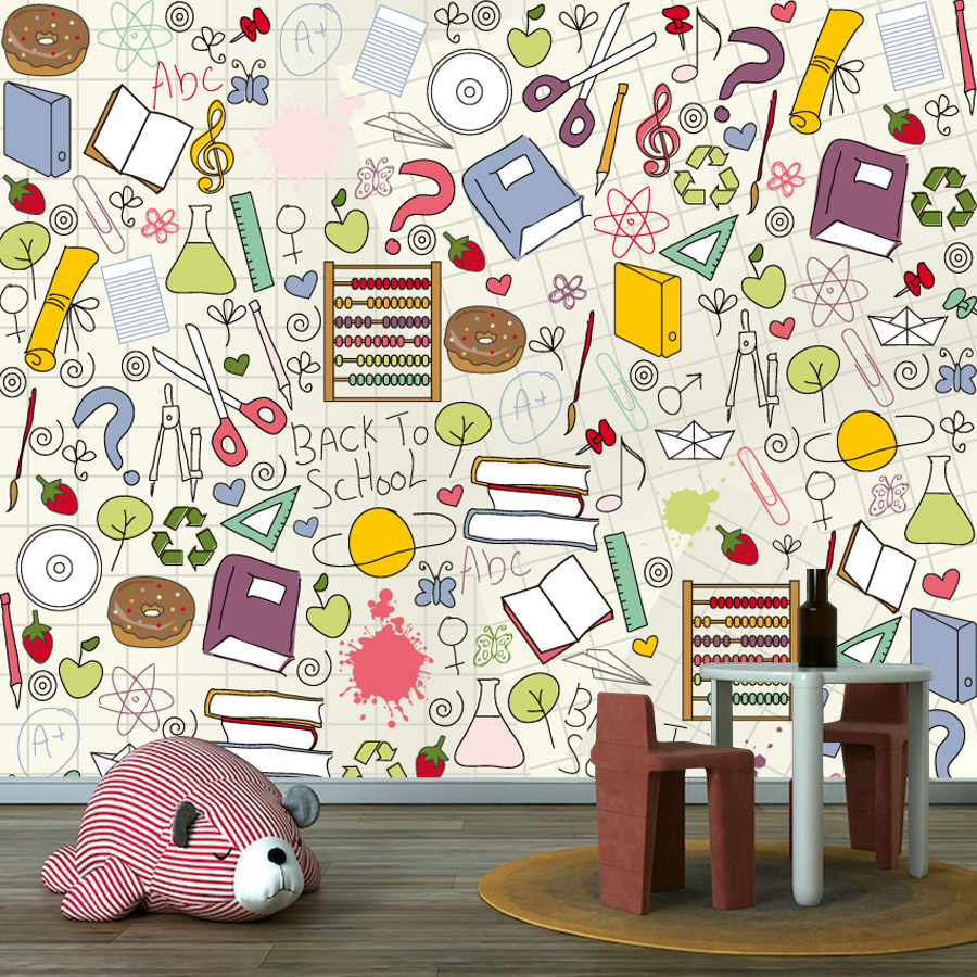 Eenvoudig aan te brengen peel- - Kids Education Wallpaper recensie en prijs